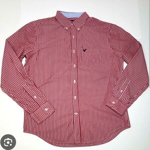 American Eagle striped button up